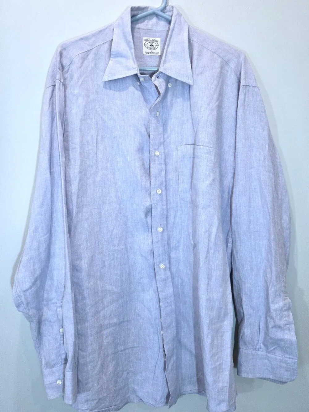 NWOT Brooks Brothers Irish Linen Shirt Size L